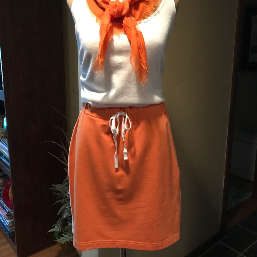 Doncaster drawstring pull-on knit skirt size med